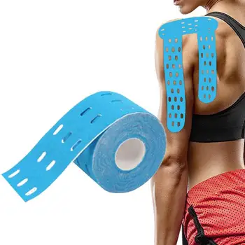 1шт 500 см X 5 см Кинезиологический спортивный уход за мышцами, эластичная физиотерапевтическая прокладка, терапевтическая лента, клейкая повязка