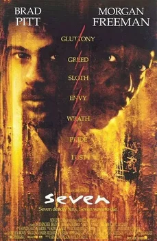 SEVEN FILM-cartel metálico de estaño, placa de pared
