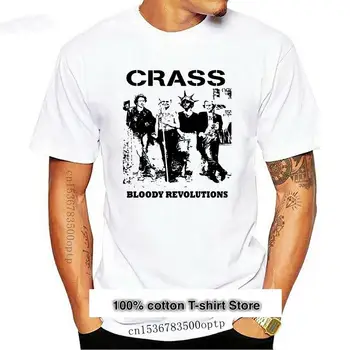 Camiseta de los años 80 para hombre, ropa para parte superior masculina, estilo Punk, Rock, Bloody Revolutions Crass
