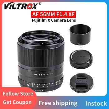 Viltrox 56mm F1.4 Автофокусный Портретный Телеобъектив с Большой диафрагмой для Объектива камеры Fujifilm Fuji X Mount X-T30 X-T3 X-T4