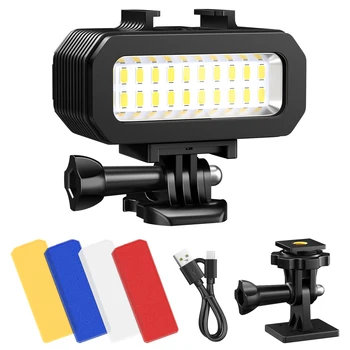 Neewer WP11 Водонепроницаемый Ночной Светодиодный светильник с 4 Цветными Фильтрами для DSLR-камеры и Экшн-камеры GoPro