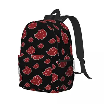 Персонализированные рюкзаки Red Cloud из японского аниме для мужчин и женщин, повседневная сумка для книг для колледжа, школьные сумки Akatsukis