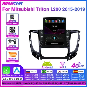 Автомагнитола с IPS-экраном для Mitsubishi Triton L200 2015-2019 2Din Android10, автомобильный мультимедийный плеер, GPS-навигация