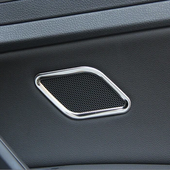 2 шт./компл. модифицированная специальная рамка для акустики задней двери из нержавеющей стали для Volkswagen GOLF 7