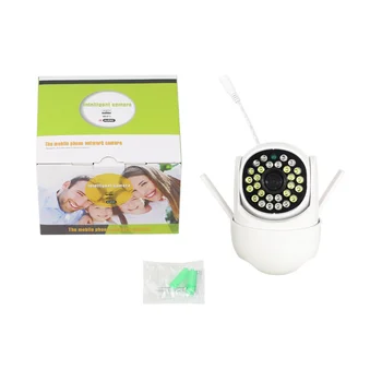 IP-камера наружного ночного видения с искусственным интеллектом для обнаружения человека с разрешением 1080P PTZ, беспроводная камера с замкнутым контуром-штепсельная вилка США