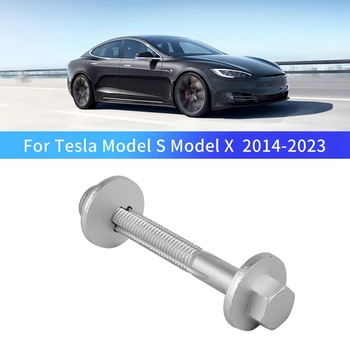 1 шт. Винт переднего нижнего рычага подвески (развал) Комплект фитингов Серебристый металл для Tesla модель S/X 2014-2023