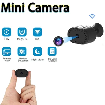 WIFI Мини камера видеонаблюдения USB зарядка Видеомагнитофон безопасности Поддерживает инфракрасное ночное видение Видеокамера мобильного обнаружения