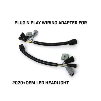 Адаптеры Plug and Play для 16-20 светодиодных фар Toyota Tacoma Fit 2020 года выпуска