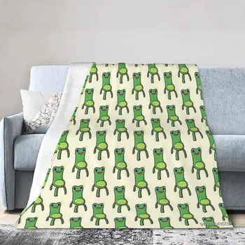 Кресло-лягушка с ультрамягким флисовым одеялом