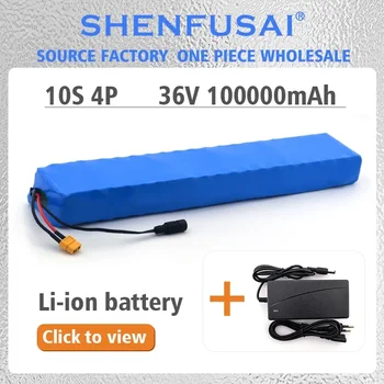 SHENFUSAI10s4p, литий-ионный аккумулятор 36 В, 800 Вт, 100 Ач, встроенный BMS, штекер XT60 или T, подходит для велосипедов и электромобилей