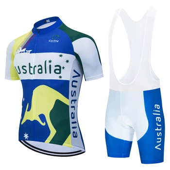 Велосипедная одежда Национальной сборной Австралии Велосипедная майка Quick Dry Completo Ciclismo Estivo 2023 Велосипедная Майка 20D Велосипедные шорты