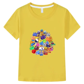DRAGON QUEST Kawaii/ Повседневные футболки из 100% хлопка для мальчиков и девочек, Детская Летняя футболка, Милые Удобные футболки с мультяшным принтом