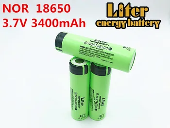 Литровая энергетическая батарея 100% оригинальная батарея 18650 3400mAh NOR18650B 3.7 V литий-ионная аккумуляторная батарея