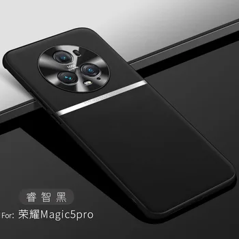 Чехол для Honor Magic 5 Pro, кожаный чехол для телефона премиум-класса, противоударная защитная оболочка, прозрачные чехлы для Huawei Honor Magic 5