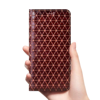 Чехол из натуральной кожи с геометрическим рисунком для OPPO Realme Q3s v11S V20 V23 V25 5G smartphone Flip manets shells coque funda cover