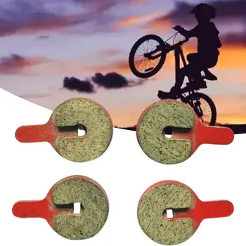 2 пары велосипедных тормозных колодок Плавное торможение Хорошая адаптивность Малошумная дисковая тормозная колодка из полуметаллической смолы для езды на велосипеде