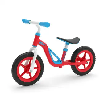 10-дюймовый балансировочный велосипед Charlie, легкий, с регулируемым сиденьем и рулем, красный