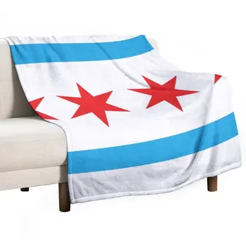 Покрывало С Флагом Чикаго Для Дивана Тонкие Одеяла Для Дивана