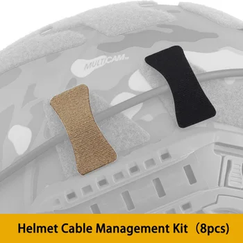 Тактический шлем, Комплекты для управления кабелями, NVG, Провода связи, Шнур, Органайзер, ремни с крючками и петлями, Аксессуары для страйкбола для охоты, 8 шт.