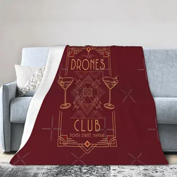 The Drones Club Jeeves Wooster Wodehouse - Ультрамягкое одеяло из микрофлиса
