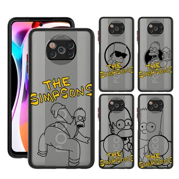 Мягкий чехол для телефона из ТПУ Xiaomi Poco X3 NFC M5s M5 C40 X4 Pro X4 GT X3 Pro F3 M3 X5 Pro Cute The S-Simpsons Cover