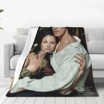 Одеяла Outlander Tv Show Claire Jamie Фланелевое летнее портативное легкое покрывало для дома, автомобиля, постельных принадлежностей.