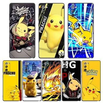 Чехол для Samsung Galaxy NOTE 20 10 9 8 Ultra Lite M53 M51 M33 F14 M30S M20 M14 5G J8 2018 Pro Plus Case Cute P-Pokemon P-Пикачу