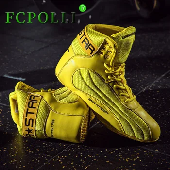 Профессиональная обувь для борьбы, мужская и женская Легкая спортивная обувь Унисекс, дизайнерские боксерские туфли для пар, спортивная обувь элитного бренда