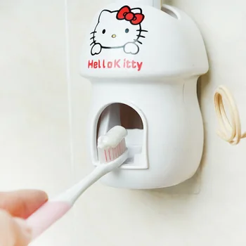 Бытовое ленивое выжимание артефакта автоматическое выжимание зубной пасты настенное автоматическое милое украшение ванной комнаты Hello Kitty single