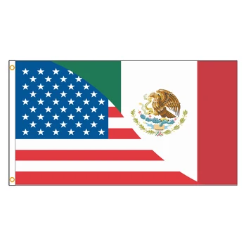 3x5 Футов 90x150 см Дружба Мексика Американский Флаг