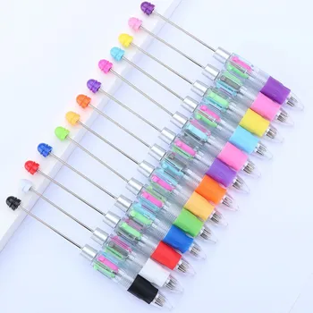 80шт Креативная четырехцветная ручка из бисера с бисером 