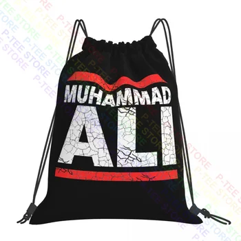 Muhammad Ali Distressed Run Dmc Boxing Run Ali Rap, сумки на шнурке, спортивная сумка, Винтажные Складные Экологичные сумки для путешествий