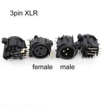 3-контактный разъем XLR для подключения аудиопанели, разъем шасси, 3 полюса, разъем XLR для подключения микрофона, динамик, адаптер для пайки W1