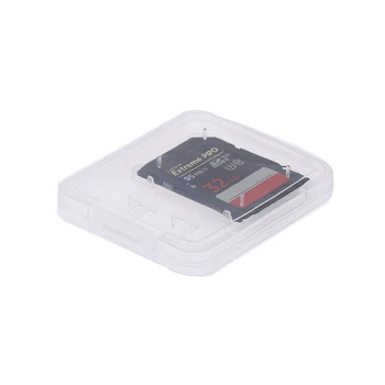 10шт Коробка для хранения карт памяти SD Прозрачный Пластиковый Футляр для хранения Sim-карт TF Держатель Защитная крышка карты SDHC MMC XD CF