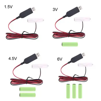 1.5/3/4.5/ USB-кабель для светодиодной фары 6V LR6 AA Eliminator для игрушек