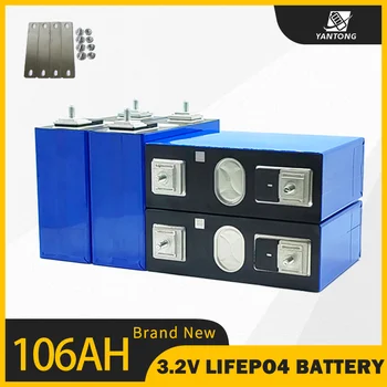 Дешевый аккумулятор реальной емкости 3,2 В 106 ач, призматический элемент питания Lfp, литий-железо-фосфатный аккумулятор Lifepo4 3,2 В