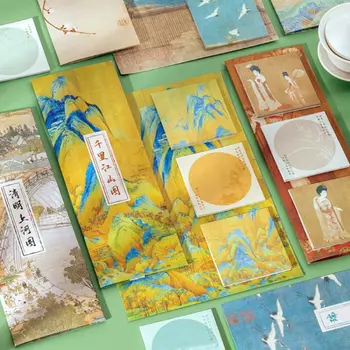 Разноцветный Клей Блокнот В Китайском Стиле Архаики Эстетические Заметки Памятка Сообщение Paper Бумага Награждения Памятными Подарками.