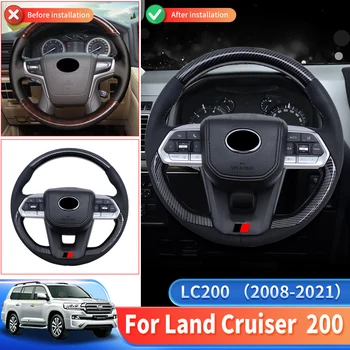 Для Toyota Land Cruiser 200 2008-2021 Обновление Рулевого колеса Lc300 В Сборе Модификация интерьера LC200 Замена Аксессуаров