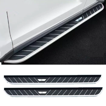 2шт Подходит для Lincoln MKX 2015-2018 Алюминиевая фиксированная подножка Боковая подножка Педаль Боковая трубка платформа Nerf Bar