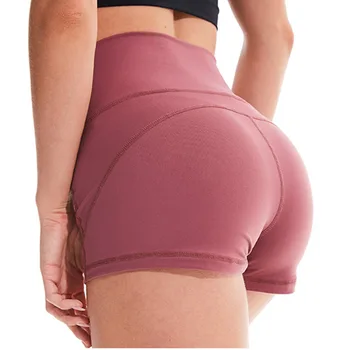 Новые шорты для бедер с высокой талией, дышащие сексуальные танцевальные штаны для тренировок, шорты для йоги Lulu