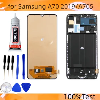 100% тест для Samsung Galaxy A70 2019 ЖК-дисплей С Сенсорным Экраном Дигитайзер В Сборе Для Samsung A705 A705F SM-A705F A705DS