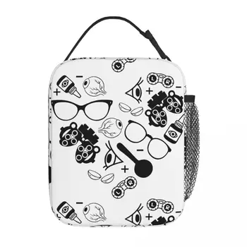 Очки для оптометриста в форме сердца; Изолированная сумка для ланча на открытом воздухе Eaxm; Сумка для хранения продуктов; Портативный холодильник