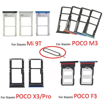10 Для Xiaomi Mi 9T POCO X3 F3 M3 Pro Оригинальный Телефон SIM-Чип Лоток Для SD-карт Держатель Выдвижного Ящика Для POCO M3 F3 X3 Pro С Инструментами