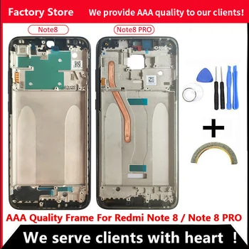 Средняя Рамка качества AAA Для Xiaomi Redmi Note 8 Средняя Рамка Крышка корпуса Для XIAOMI Redmi Note 8 PRO Металлическая Рамка