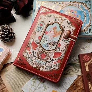 Страницы для девочек, Книга для письма, Простой Красочный Блокнот для записей, Изысканные принадлежности, Внутренний ретро-готический дневник Ins