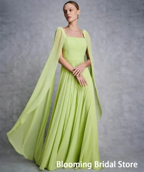 Элегантное Вечернее платье с Короткими рукавами и Естественной талией Длиной до пола 2023 для Женщин