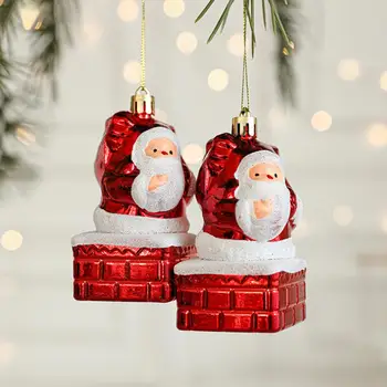 Рождественское украшение с грибами Украшение Рождественской елки Изысканный грибной пончик в форме Санта Клауса Рождественская елка на Рождество