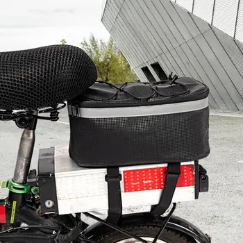 Сумка для заднего сиденья электрического велосипеда YUZI, водонепроницаемая, Большой емкости, светоотражающий дизайн, Сумка для горного велосипеда, Аксессуары для Mtb