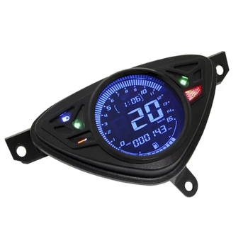 Измеритель скорости мотоцикла с цветным ЖК-дисплеем, Датчик температуры Масла, Регулируемый Одометр для