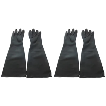 2X Перчатки Для Пескоструйной Обработки Для Кабинетных Перчаток Для Пескоструйной Обработки 60x20 см